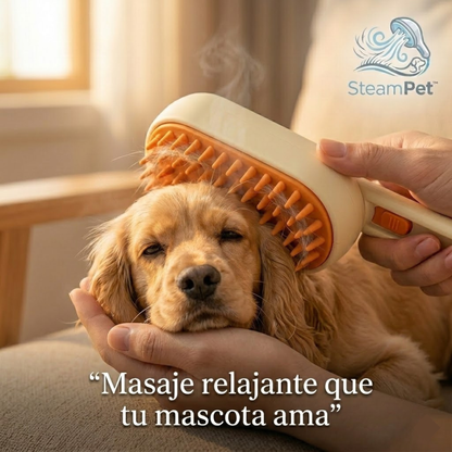 SteamPet™ Cepillo de Vapor Para Mascotas [Remove pelos y limpia con facilidad]