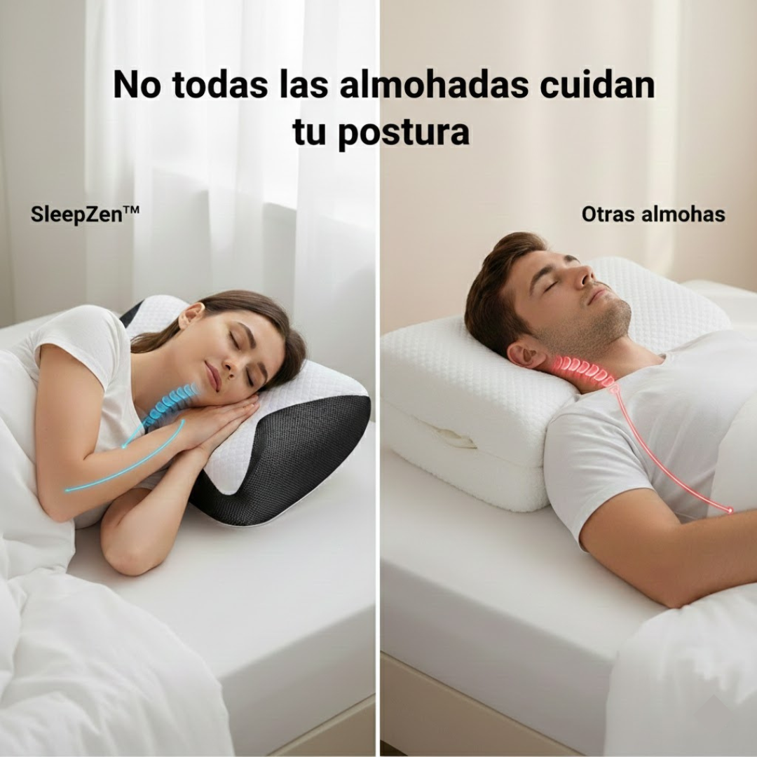 SleepZen™ Almohada Ortopédica [Alineación perfecta de la columna]