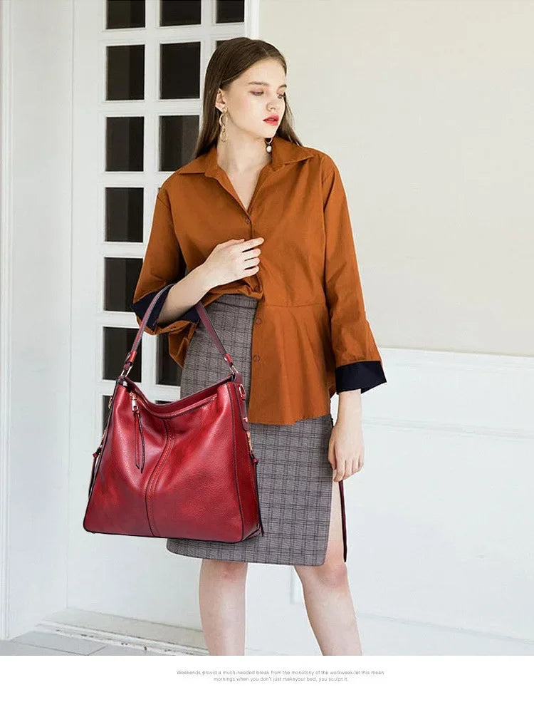 Bolso de Cuero Cruzado